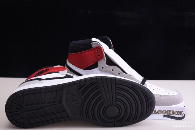 MaikeSneakers 1 OG Light Smoke High Jordan Air 555088-126 Grey 0723
